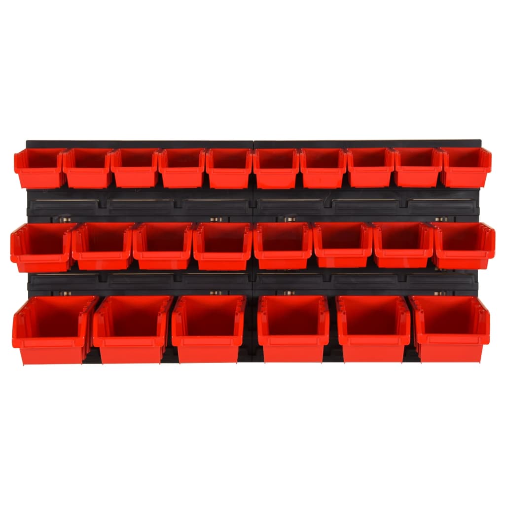 Set da Officina 26 pz Rosso e Nero 77x39 cm in Polipropilene | homemem39