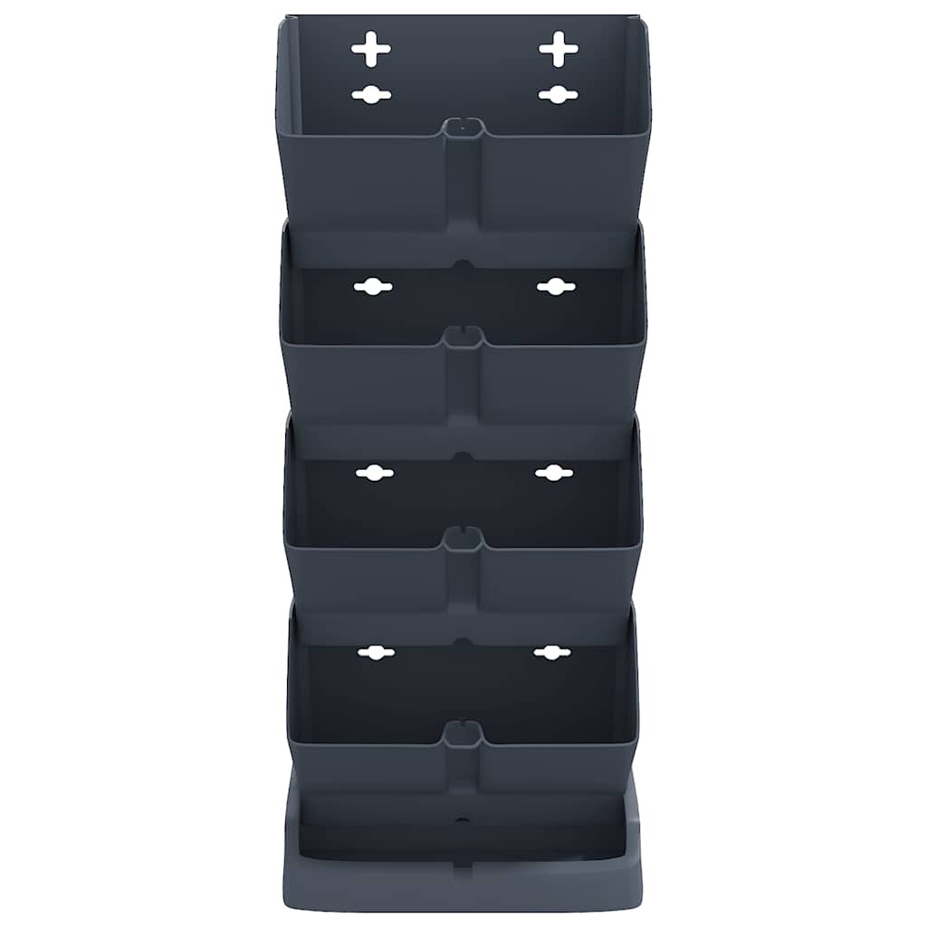 Set per Piante Giardino Verticale 4 pz Antracite Polipropilene | homemem39