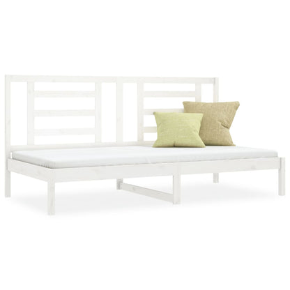 Dormeuse senza Materasso Bianca 90x200 cm Legno Massello Pino | homemem39