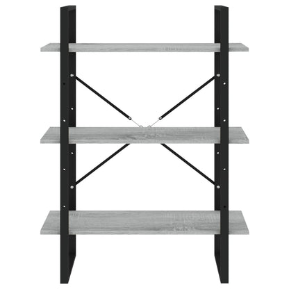 Libreria 5 Ripiani Grigio Sonoma 80x30x175 cm Legno Multistrato | homemem39