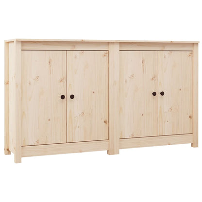 Credenze 2 pz 70x35x80 cm in Legno Massello di Pino