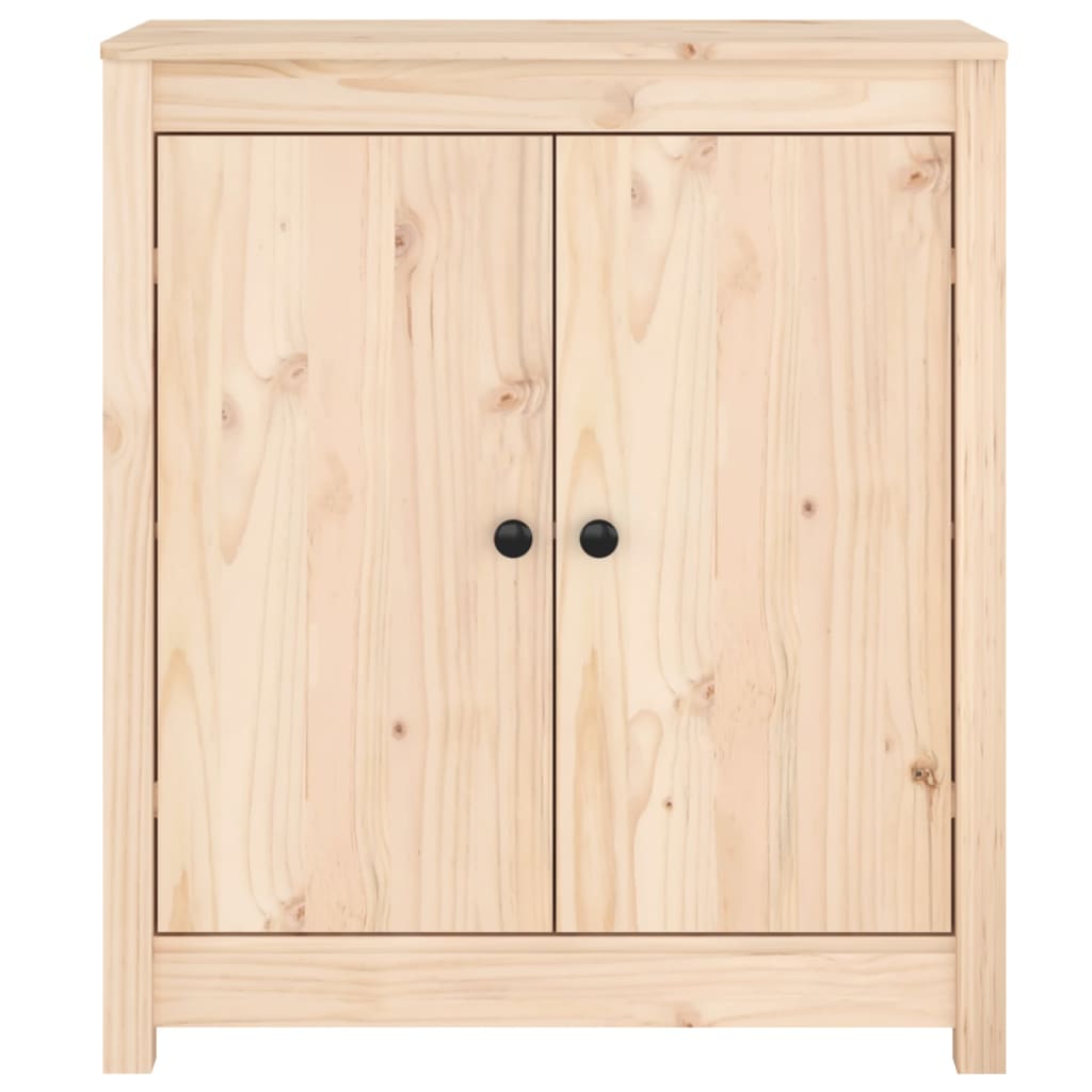 Credenze 2 pz 70x35x80 cm in Legno Massello di Pino