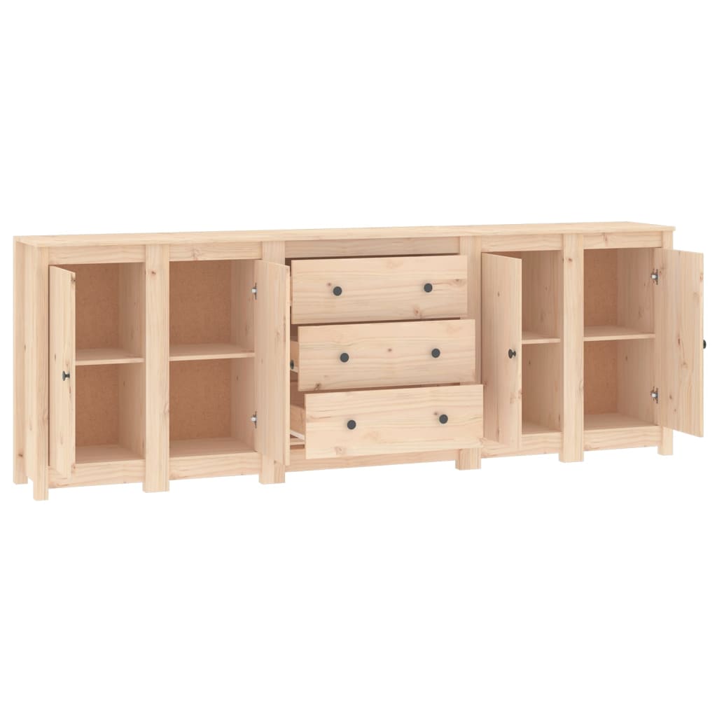 Credenza 230x35x80 cm in Legno Massello di Pino - homemem39