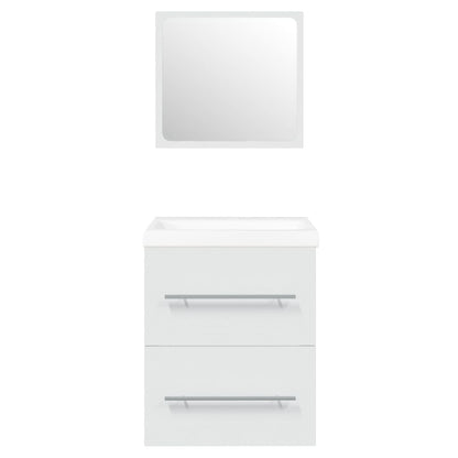 Mobile Bagno con Lavabo Integrato Bianco in Legno Multistrato | homemem39
