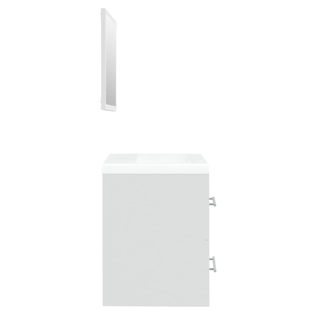 Mobile Bagno con Lavabo Integrato Bianco in Legno Multistrato | homemem39