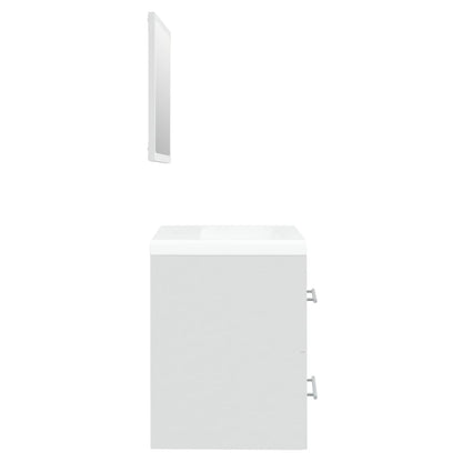 Mobile Bagno con Lavabo Integrato Bianco in Legno Multistrato | homemem39