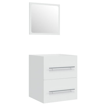 Mobile Bagno con Lavabo Integrato Bianco in Legno Multistrato | homemem39
