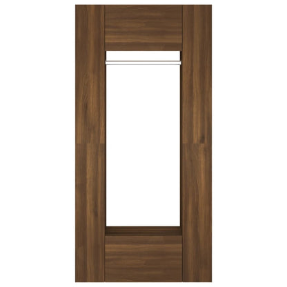 Mobili da Corridoio 2 pz Rovere Marrone in Legno Multistrato - homemem39