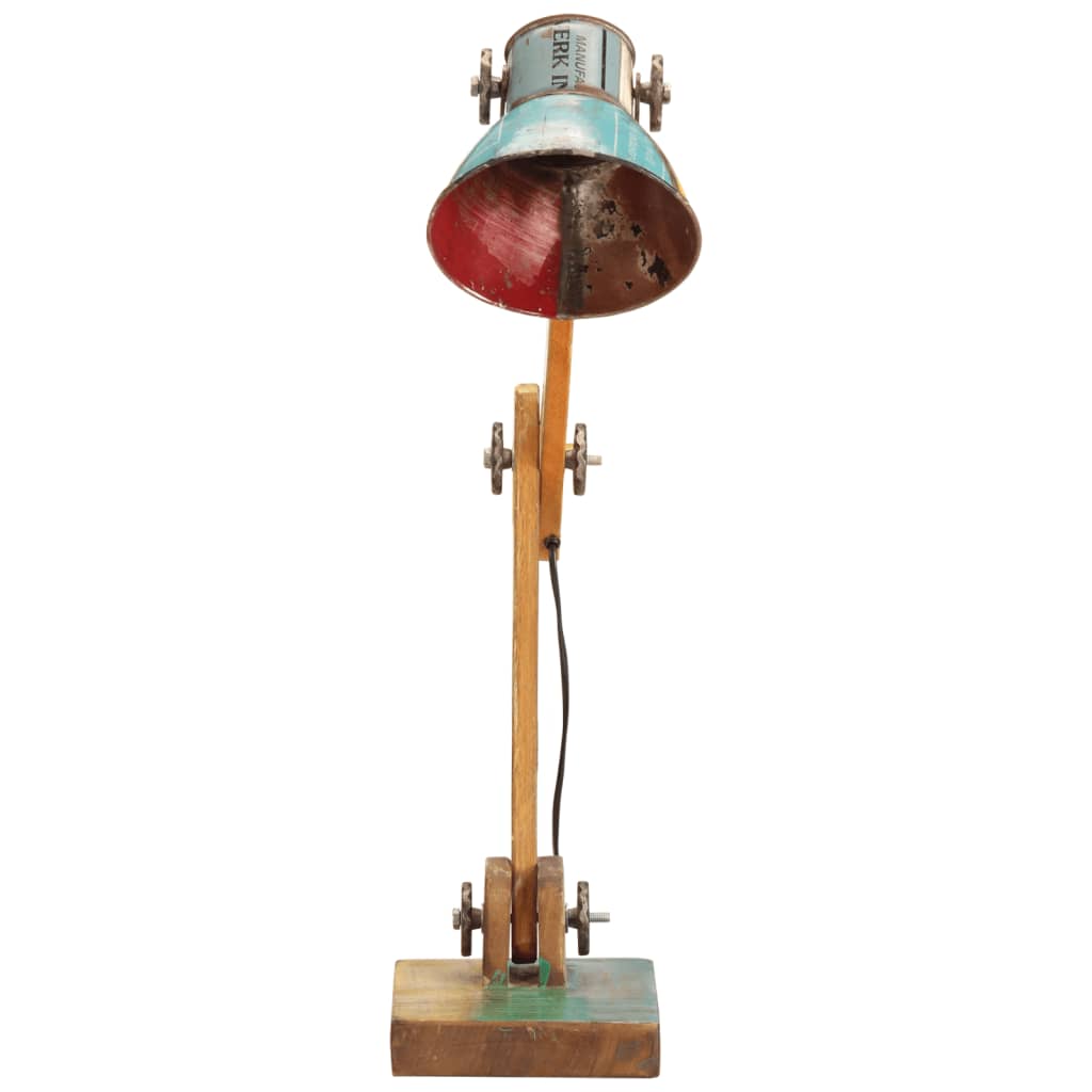 Lampada Scrivania Industriale Rotonda Multicolore 23x18x95 E27