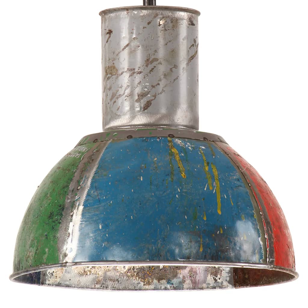 Lampada Sospesa Industriale 25 W Multicolore Rotonda 28,5cm E27