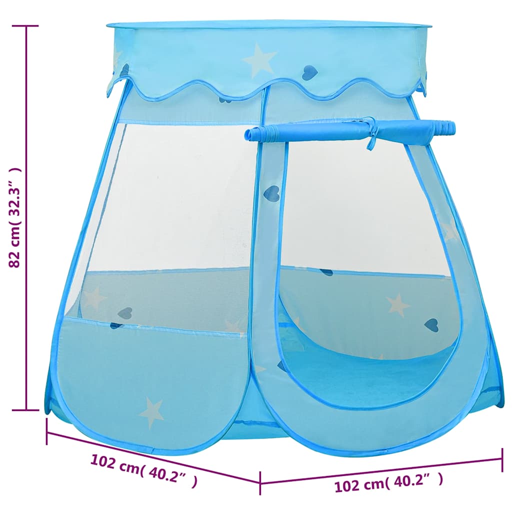 Tenda da Gioco per Bambini Blu 102x102x82 cm - homemem39