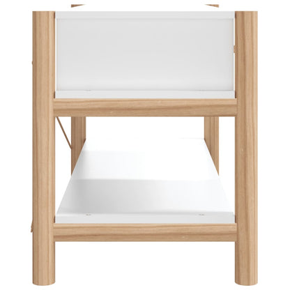 Mobile Porta TV Bianco 82x38x45 cm in Legno Multistrato