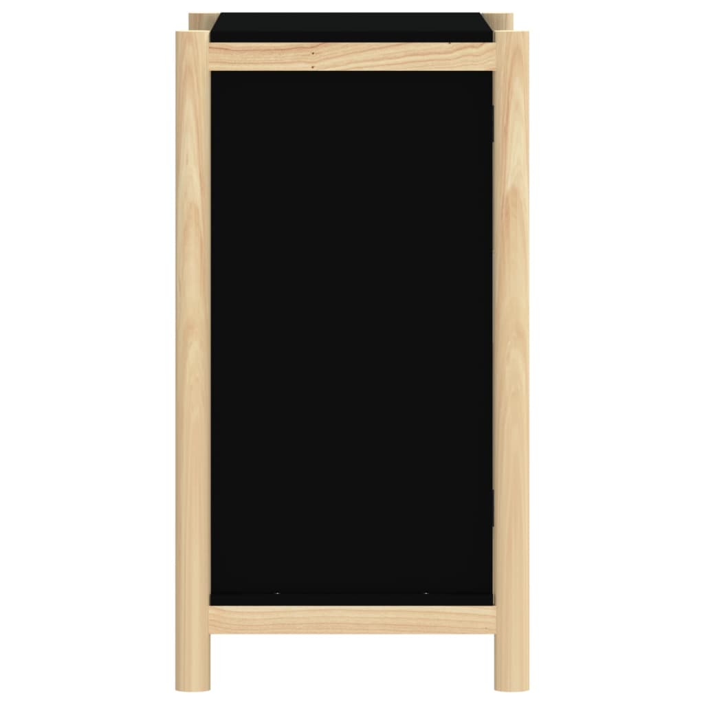 Credenza Nera 62x38x70 cm in Legno Multistrato - homemem39