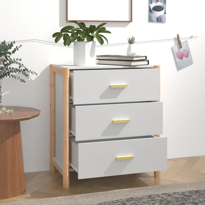 Credenza Bianca 62x38x70 cm in Legno Multistrato - homemem39