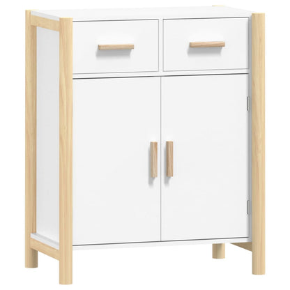 Credenza Bianca 62x38x75 cm in Legno Multistrato - homemem39