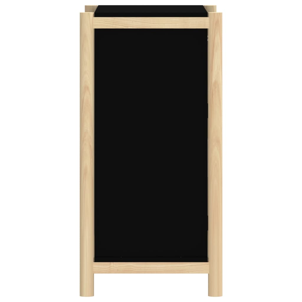 Credenza Nera 62x38x75 cm in Legno Multistrato - homemem39
