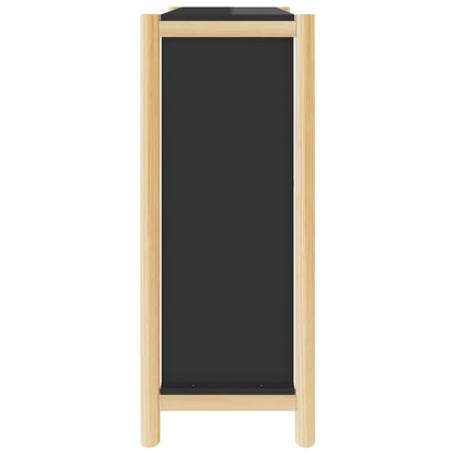 Scarpiera Nera 57,5x33x80 cm in Legno Multistrato - homemem39