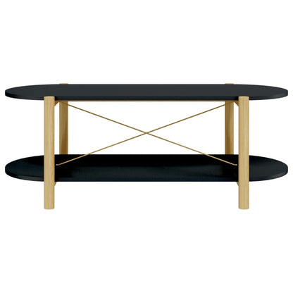 Tavolino da Salotto Nero 110x48x40 cm in Legno Multistrato | homemem39
