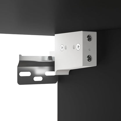 Mobili Porta TV Neri 4 pz 80x30x30 cm in Legno Multistrato - homemem39