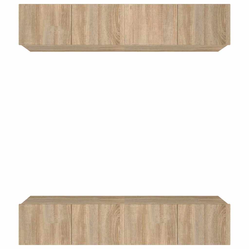Mobili TV 4 pz 80x30x30 cm in legno multistrato