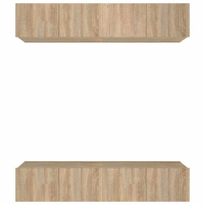 Mobili TV 4 pz 80x30x30 cm in legno multistrato