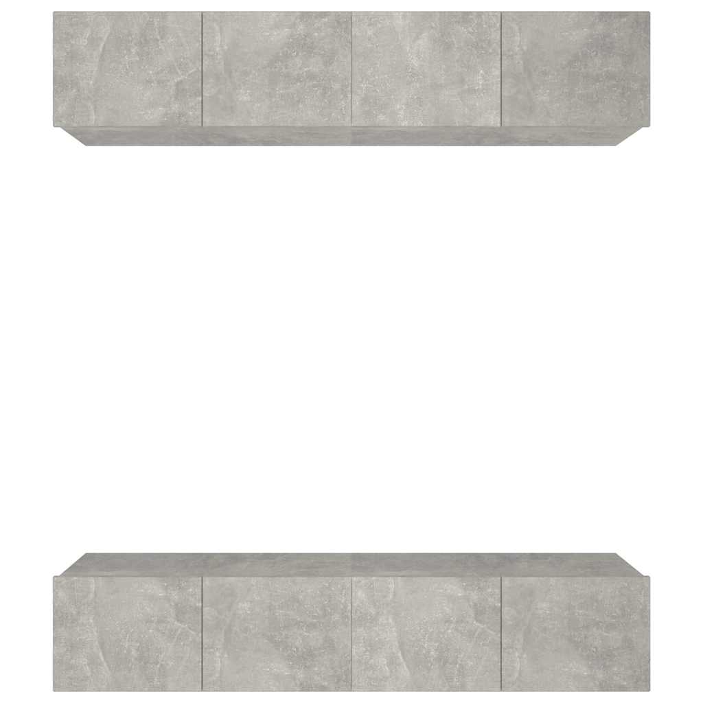 Mobili TV 4 pz 80x30x30 cm in legno multistrato