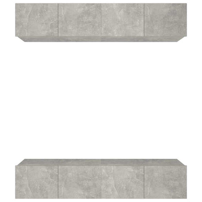Mobili TV 4 pz 80x30x30 cm in legno multistrato