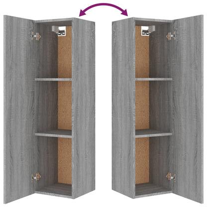 Set di Mobili Porta TV 4 pz Grigio Sonoma in Legno Multistrato - homemem39