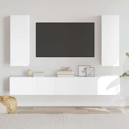 Set di Mobili Porta TV 5 pz in legno multistrato