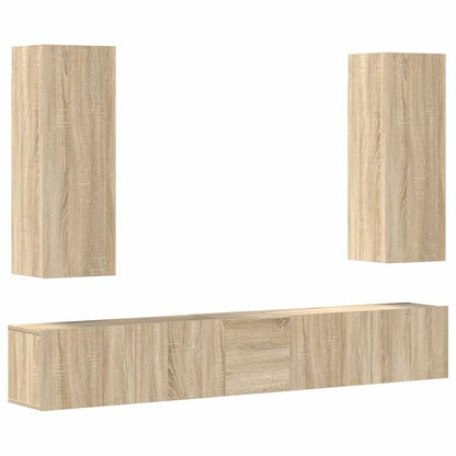 Set di Mobili Porta TV 5 pz in legno multistrato