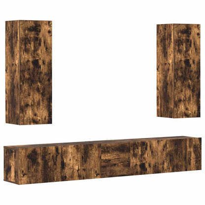Set di Mobili Porta TV 5 pz in legno multistrato