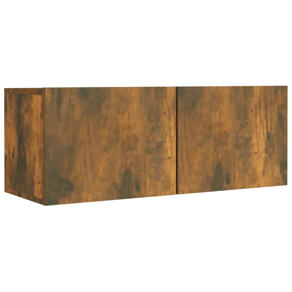 Set di Mobili Porta TV 5 pz Rovere Fumo in Legno Multistrato - homemem39