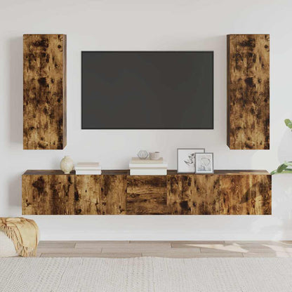 Set di Mobili Porta TV 5 pz in legno multistrato