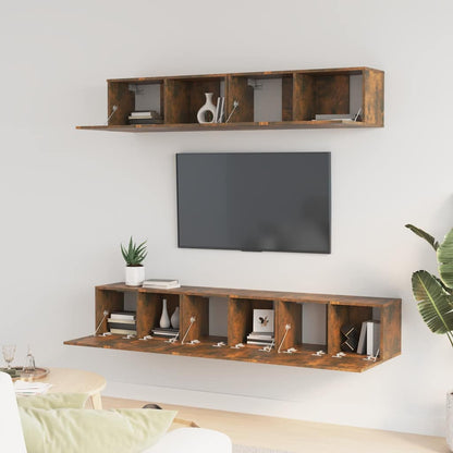 Set di Mobili Porta TV 5 pz in legno multistrato