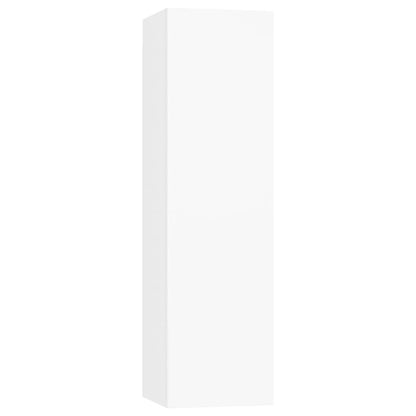 Set di Mobili Porta TV 5 pz Bianco in Legno Multistrato