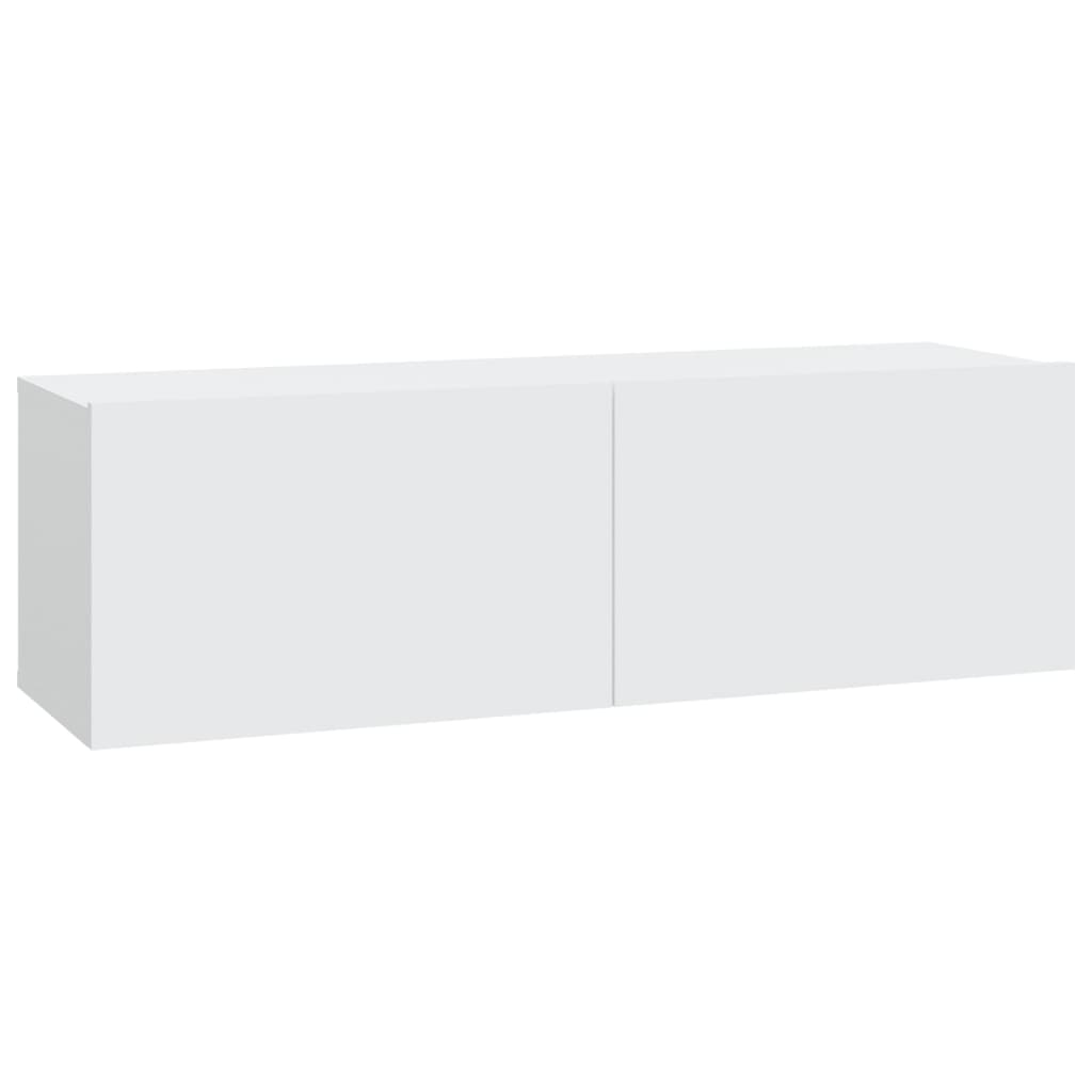 Set di Mobili Porta TV 5 pz Bianco in Legno Multistrato