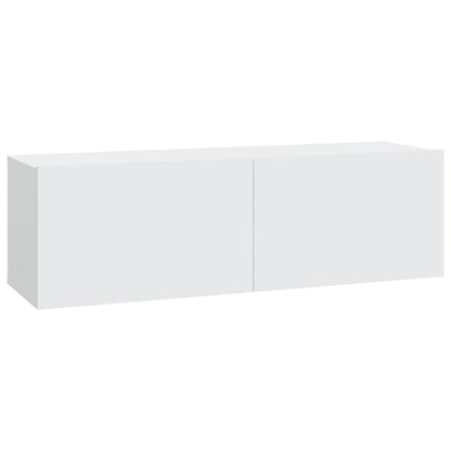 Set di Mobili Porta TV 5 pz Bianco in Legno Multistrato