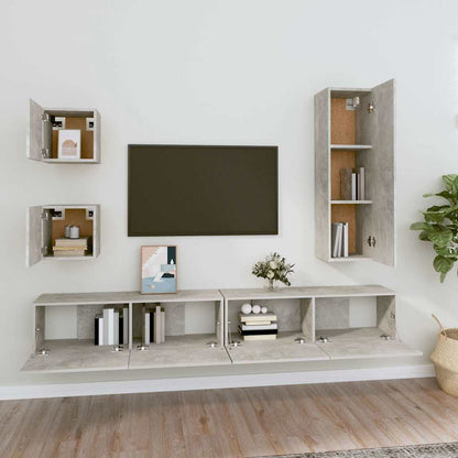 Set di Mobili Porta TV 5 pz in legno multistrato