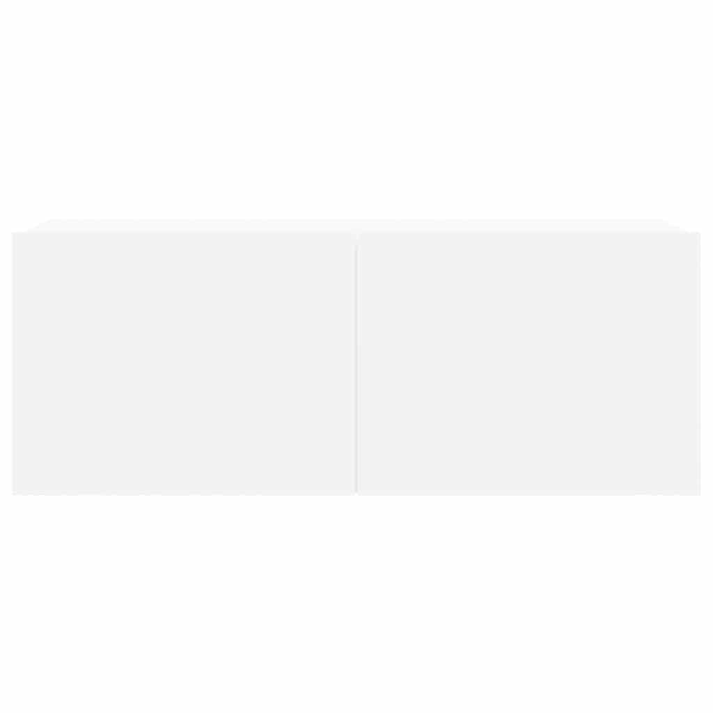 Set di Mobili Porta TV 7 pz Bianco in Legno Multistrato