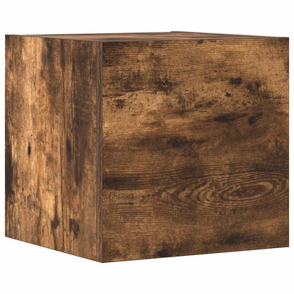 Set di Mobili Porta TV 7 pz Rovere Fumo in Legno Multistrato