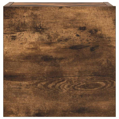 Set di Mobili Porta TV 7 pz Rovere Fumo in Legno Multistrato