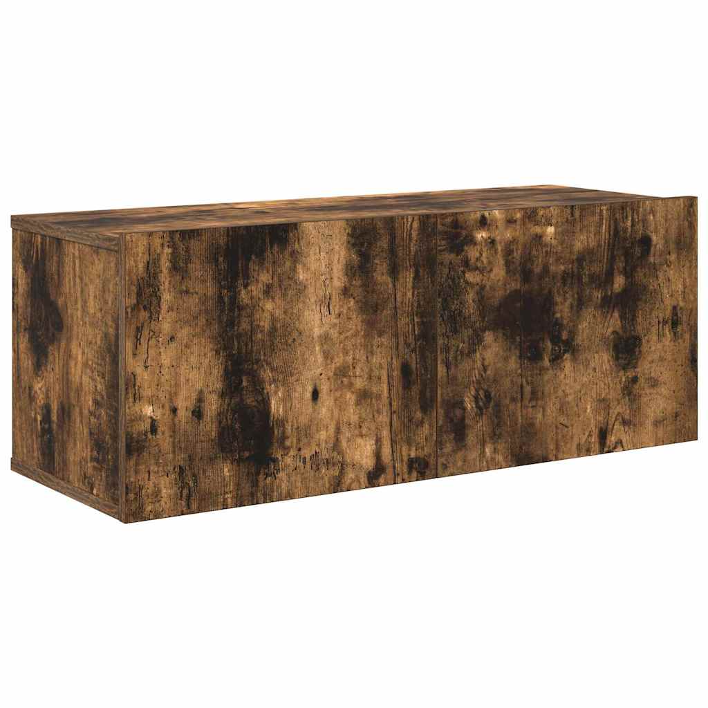 Set di Mobili Porta TV 7 pz Rovere Fumo in Legno Multistrato | homemem39
