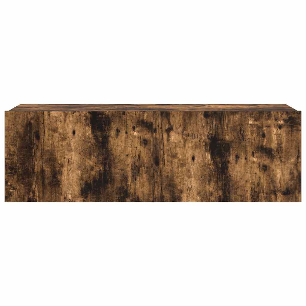 Set di Mobili Porta TV 7 pz Rovere Fumo in Legno Multistrato | homemem39
