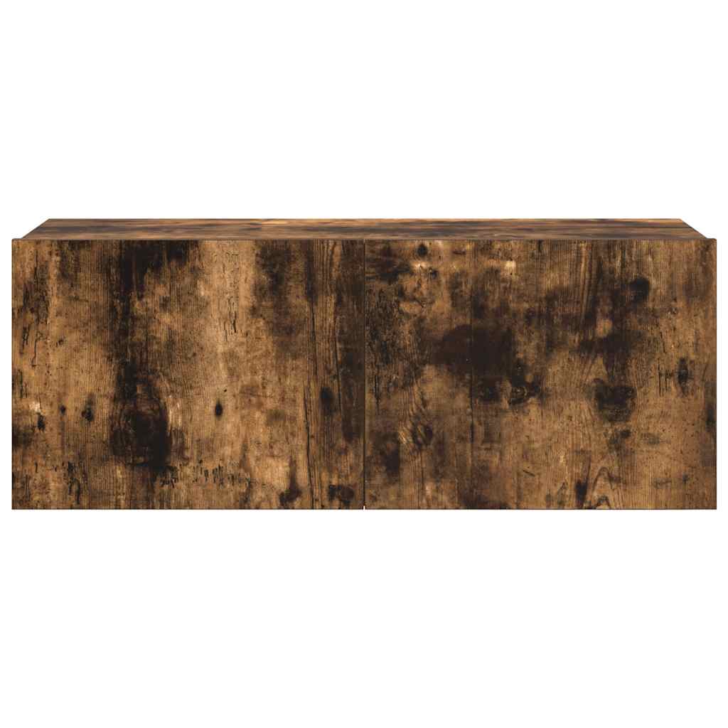 Set di Mobili Porta TV 7 pz Rovere Fumo in Legno Multistrato | homemem39