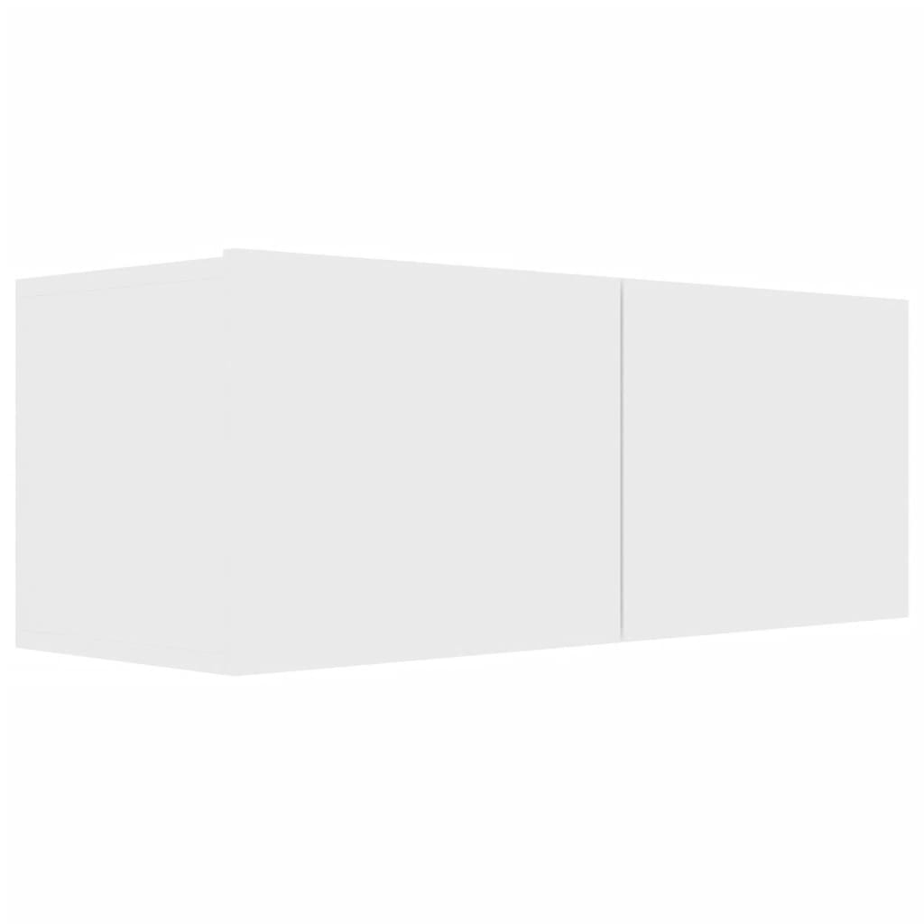 Set di Mobili Porta TV 6 pz Bianco in Legno Multistrato