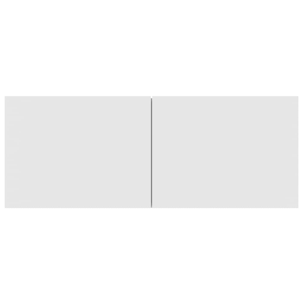 Mobile Porta TV a Parete Bianco in Legno Multistrato