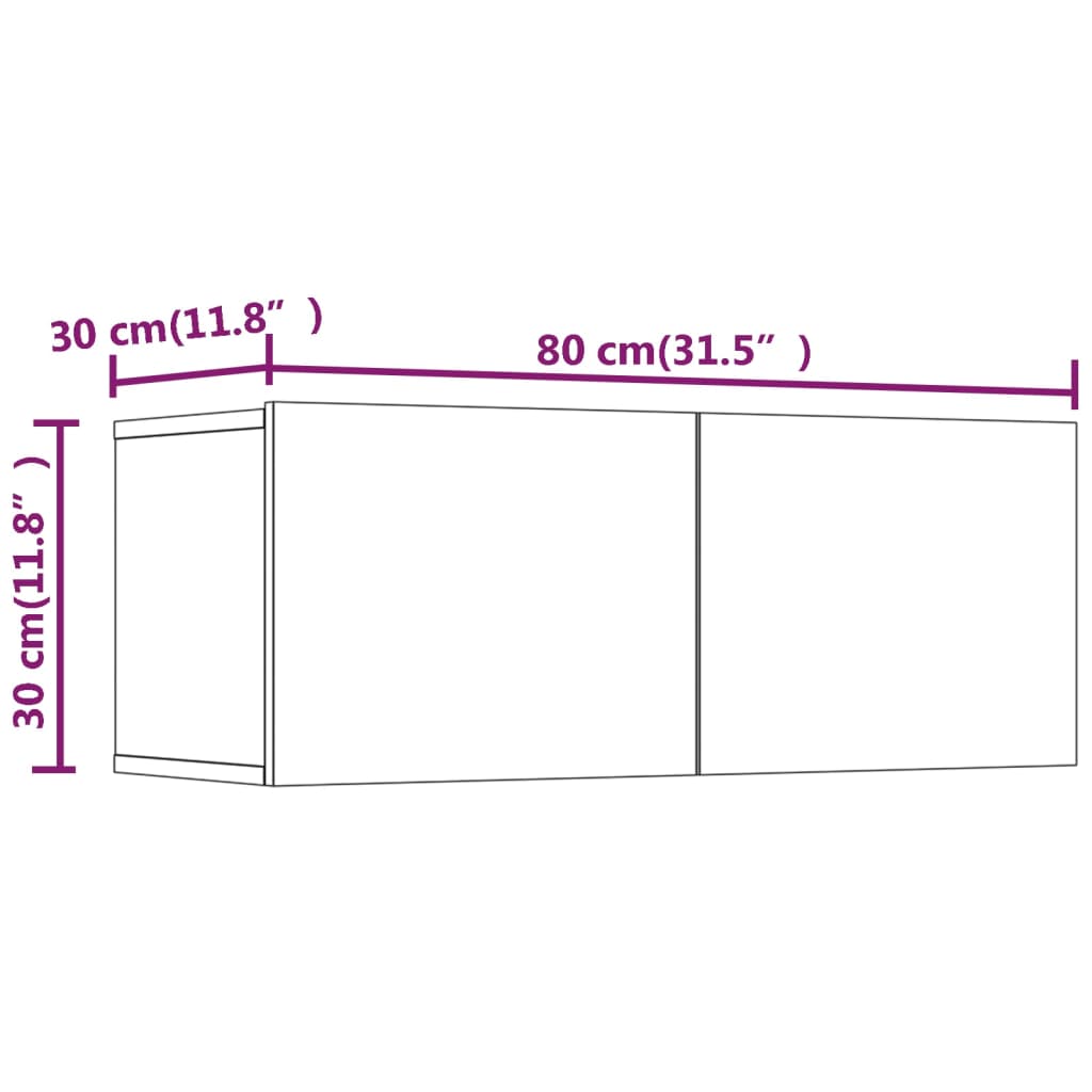 Set di Mobili Porta TV 6 pz Rovere Sonoma in Legno Multistrato