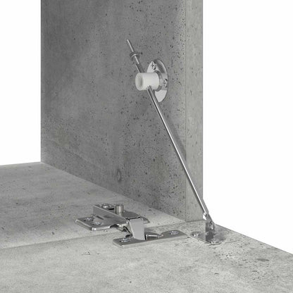 Set di Mobili Porta TV 4 pz Grigio Cemento in Legno Multistrato - homemem39