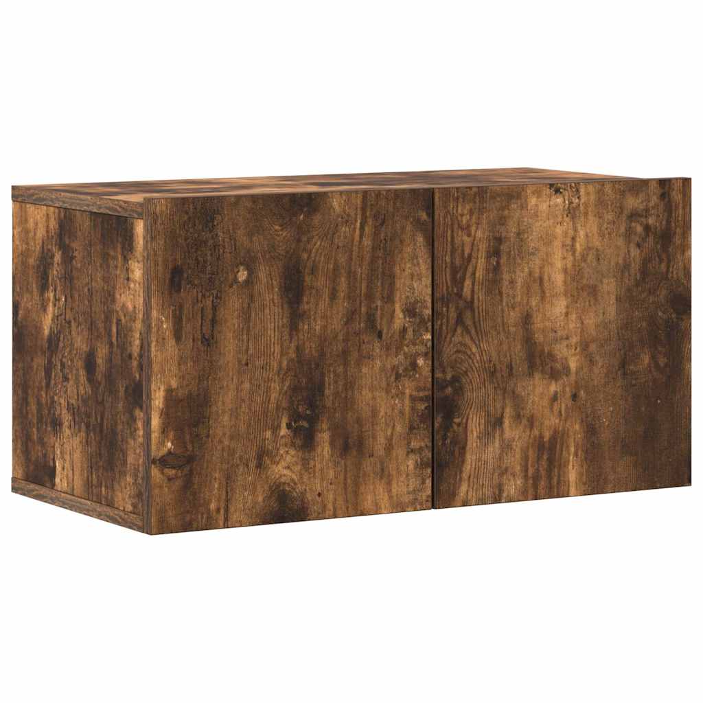 Set di Mobili Porta TV 4 pz Rovere Fumo in Legno Multistrato - homemem39