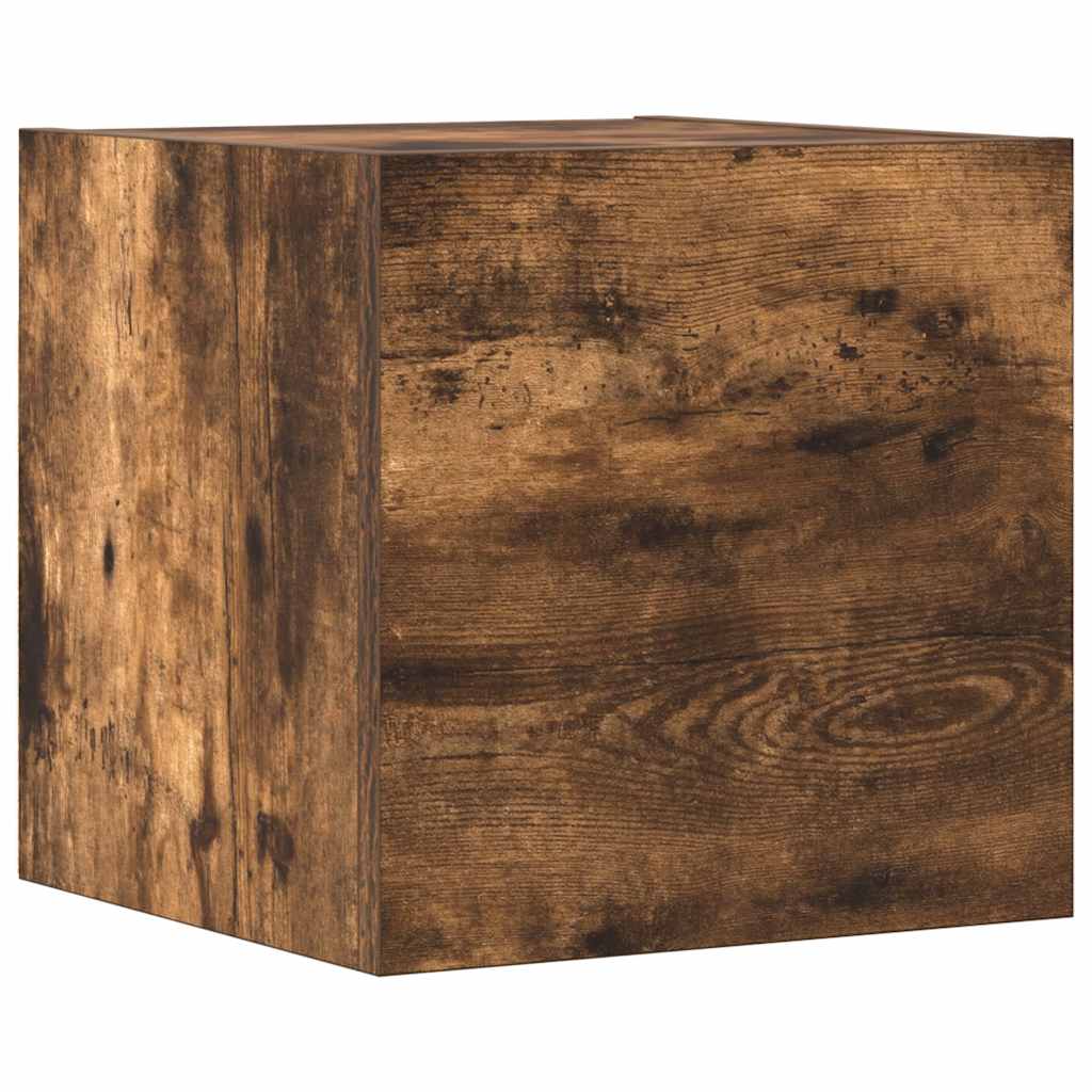 Set di Mobili Porta TV 4 pz Rovere Fumo in Legno Multistrato - homemem39